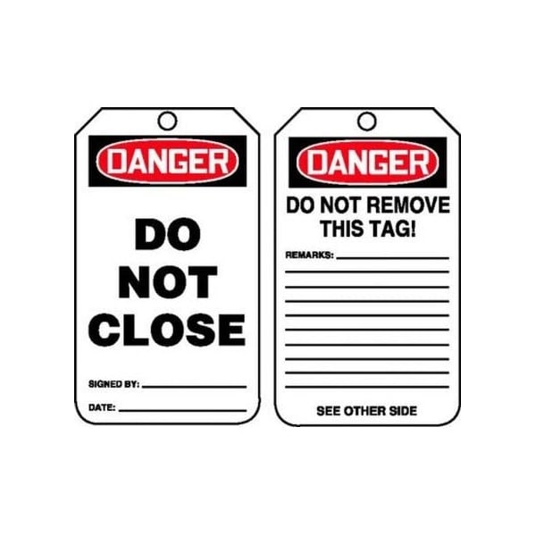 Accuform Plastic, 4 in Width, 0.15 in Height, , 25 PK MDT199CTP - main